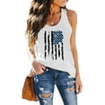 thumbnail image 2 of NMMUED July 4th Shirts for Women Summer Beach Vacation Tank Cami 4th of July Vest Usa Flag Stars Stripes Usa Tank Top Usa Shirts for Women Patriotic Clothes for Women White XL, 2 of 4