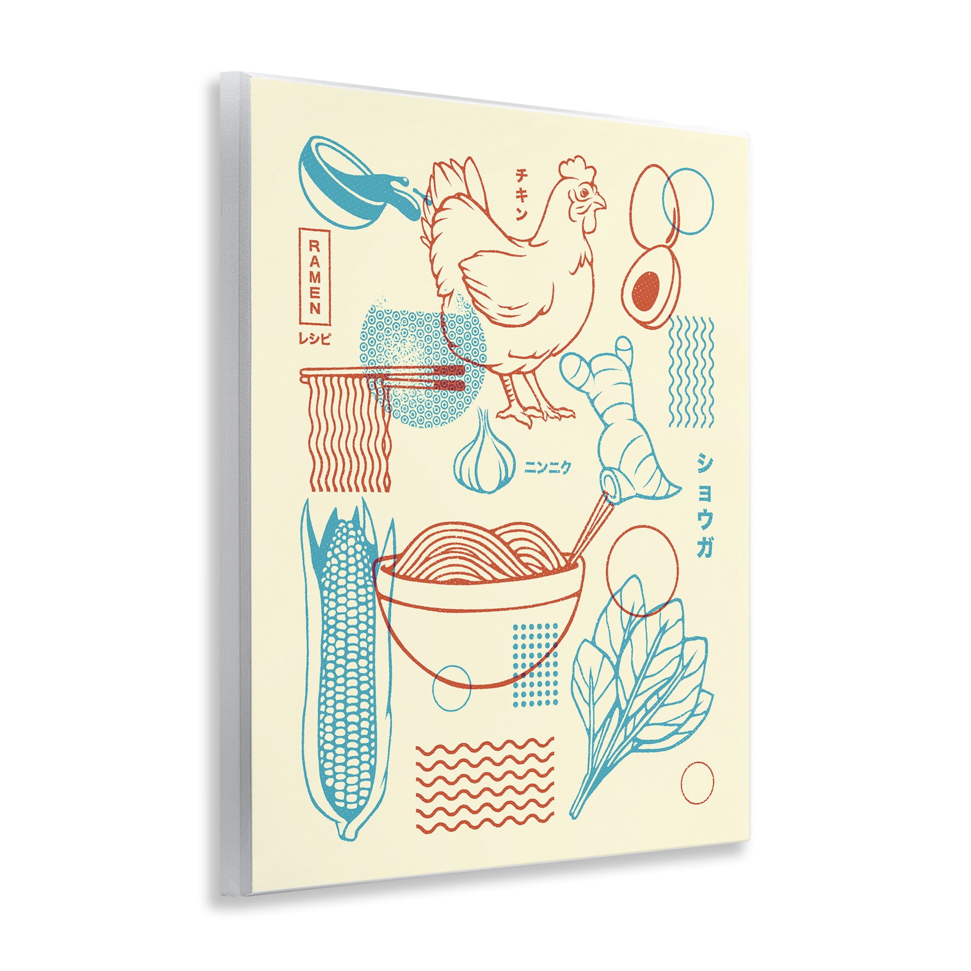 Stupell Industries Minimalist Ramen Ingredients Wall Plaque Art, design by Tobe Fonseca