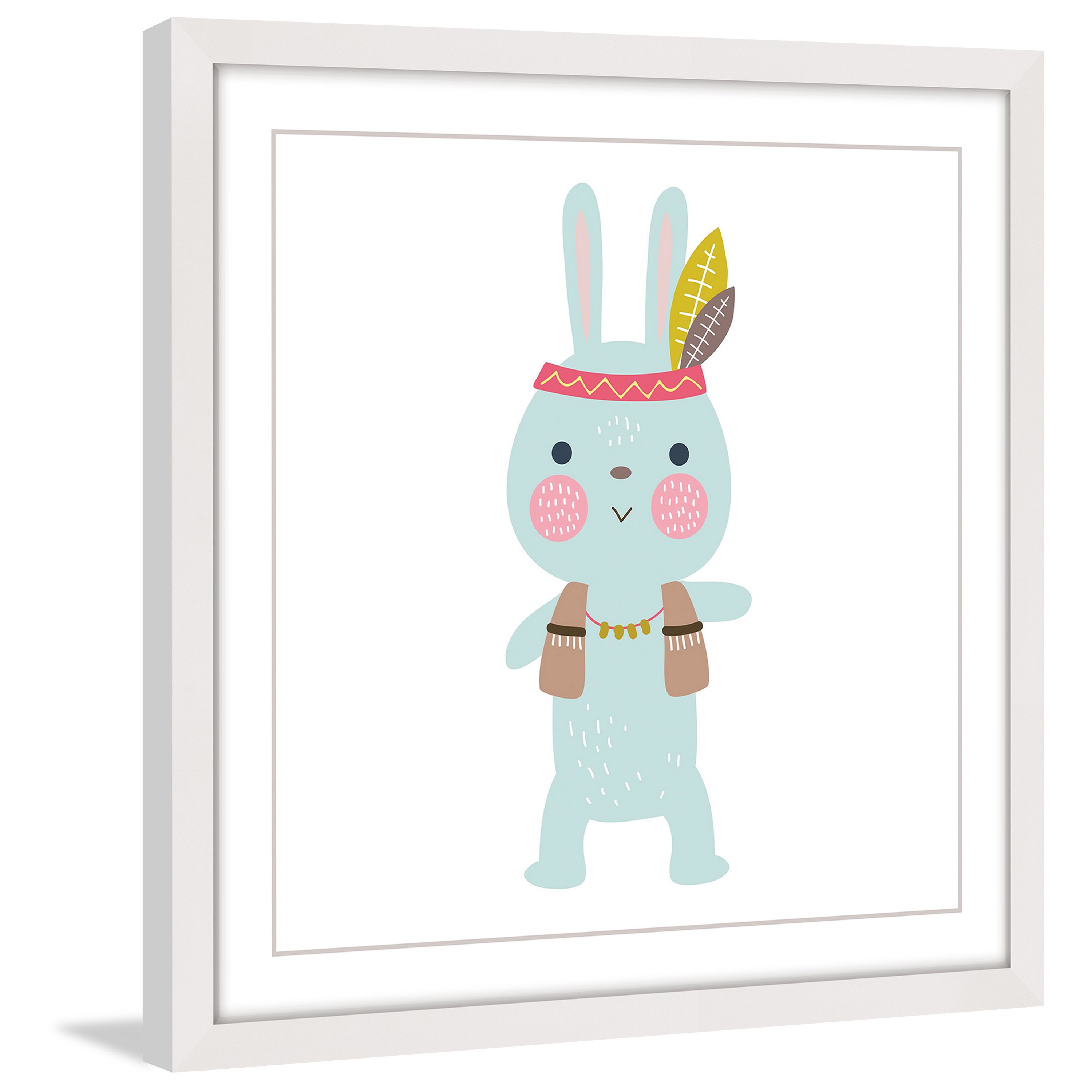 Marmont Hill "Hipster Bunny" by Shayna Pitch Framed Painting Print