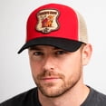 thumbnail image 5 of KNITE Gorra Farmer Dog Yellow Trucker Hombre Ajustable Estilo Rancho Western, 5 of 5