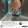 thumbnail image 3 of Karran 32" Undermount 16-Gauge Stainless Steel Extra Large Single Bowl Kitchen Sink Kit, 3 of 6
