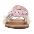 thumbnail image 6 of bebe Toddler Girls Sandals - Cute and Comfy Adjustable Strap Summer Sandals, 6 of 7