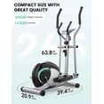 thumbnail image 6 of Elliptical  for Home, Hyper-Quiet Exercise Equipment w/8 Levels Adjustable Resistance, 6 of 7