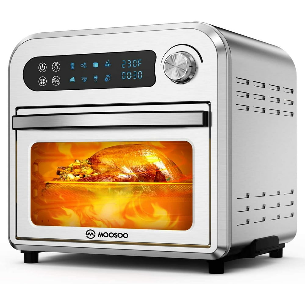 MOOSOO 10.6 Quart Air Fryer Oven 8in1 Electric Air Fryer Toaster Oven