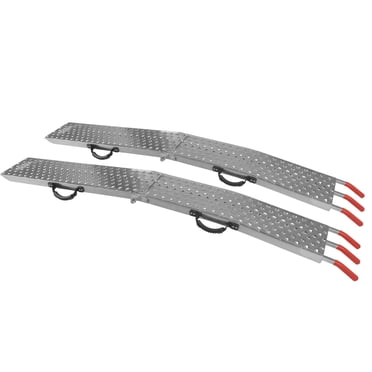 Stalwart 69-Inch Folding Loading Ramps - 2200lb Capacity For ATVs, Motorcycles, Mowers