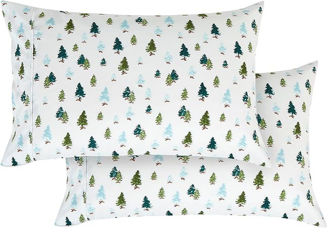 Luxury Holiday Pattern- Wrinkle and Fade Resistant (6-Piece) Bedding Set, Queen, Twill Tree