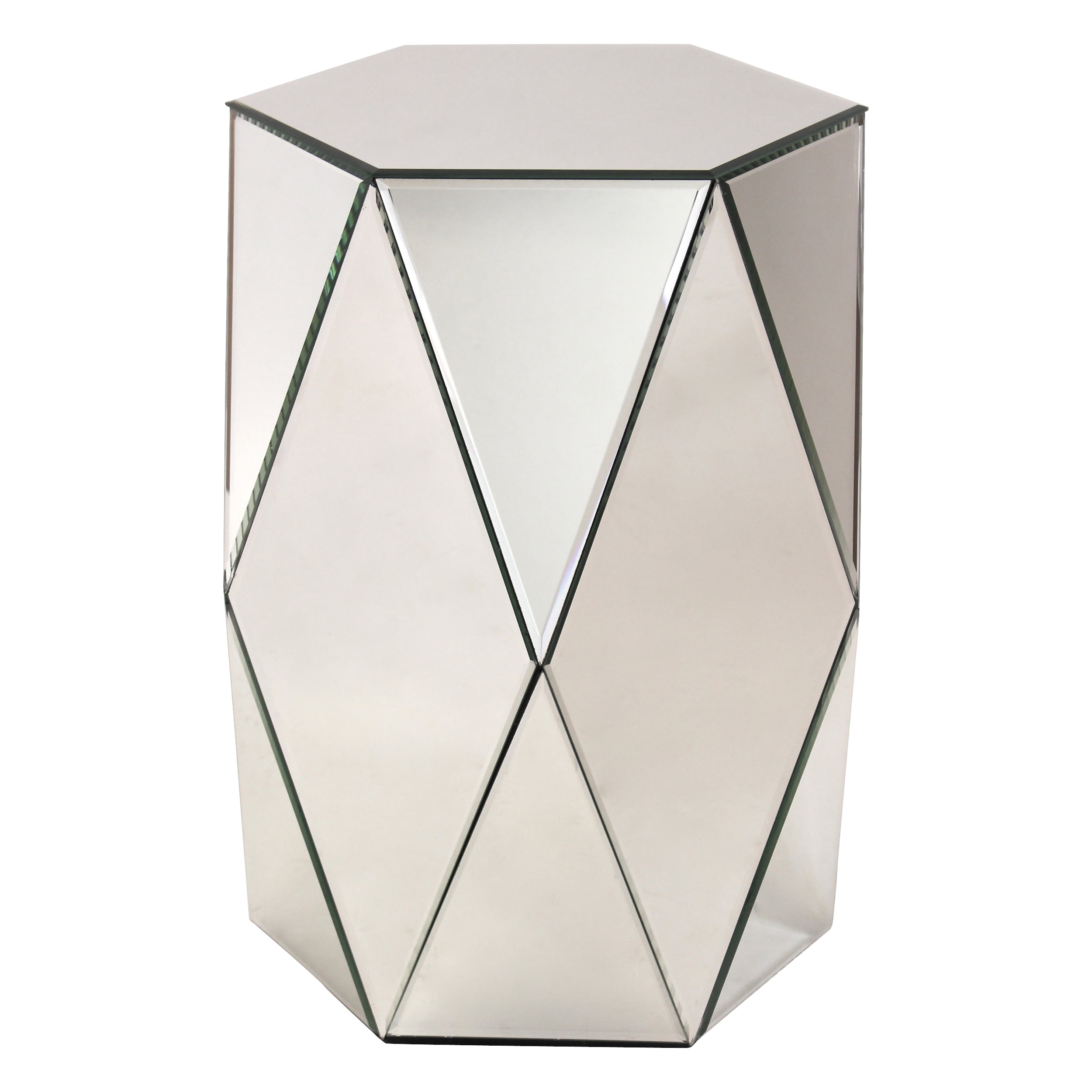 Sienna Mirrored Pedestal Table