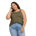 thumbnail image 1 of Hanes Originals Womens Cotton Ribbed Plus Sizes Tank, 2X, Oregano, 1 of 1