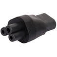 thumbnail image 4 of Enchufe IEC de 3 clavijas C8 al adaptador de corriente Cloverleaf Plug C5 CUTICAT Adaptador de CA IEC 320 C5 a C8, 4 of 8