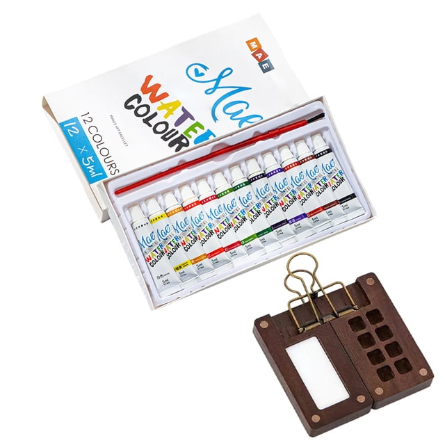 Mini Juego Paleta Acuarela Portátil Pintura Solysta 12 Colores Wo (pintura Colores)