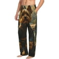 thumbnail image 2 of Daiia Forest Creek Cute Dog Men's Sleep Pant with Pockets and Drawstring,Pajama Pants-Small, 2 of 9