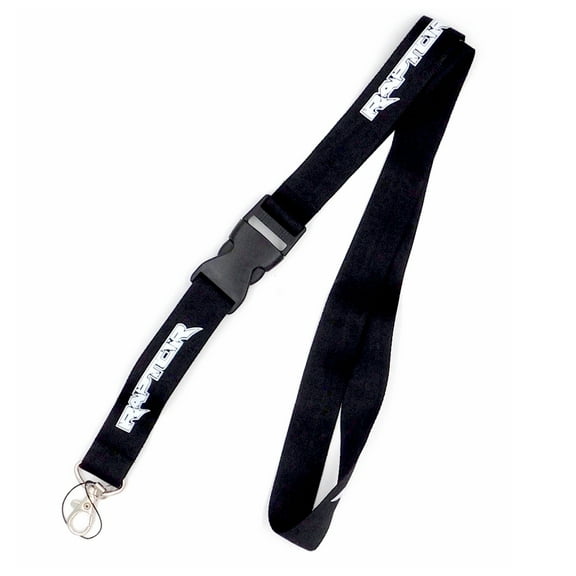 Au-Tomotive Gold Official Licensed for Ford Raptor White Word Black Universal Lanyard Neck Strap Key Chain