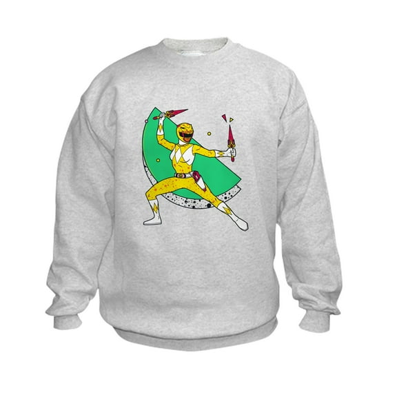 CafePress - Power Rangers Yellow Rang - Kids Sweatshirt, Youth Crew Neck Sweatshirt