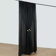 thumbnail image 6 of Efavormart 10ftx10ft Black Dual Layered Polyester Sheer Chiffon Backdrop Curtains With Rod Pockets, 6 of 11