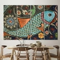 thumbnail image 4 of Abstract Printed, Abatract Fish Poster, Pattern Wall Decor, Animal Wall Decor, Contemporary Poster, Colorful Printed, Fish Canvas Art, Canvas Wall Decor - White Framed, 4 of 9