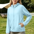 thumbnail image 3 of Fancifize Teens Girls Boys UPF 50+ Rash Guard Hoodie Jackets Kids UV Sun Protection Coat for Outdoor Camping Hiking 7-17 Years, 3 of 8