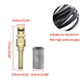 thumbnail image 2 of Multistyle High Pressure Washer Hose Insert Fittings Car Washer Accessories Simple Installation Stainless Steel Sturdy, 2 of 9