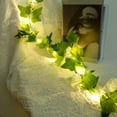 thumbnail image 6 of 6.56/16.4/32.8 FT Artificial Ivy Sunflower Rose Garlands with 20/50/100 LED String Light Fake Vines for Bedroom Decor Greenery Faux Hanging Plants Decor for Home Kitchen Garden Office Wedding Wall, 6 of 9