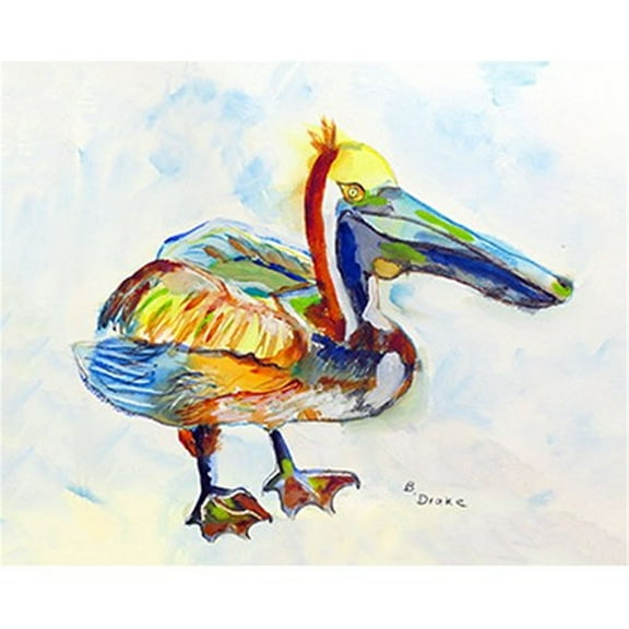 Betsy Drake DM983A 18 x 26 in. Heathcliff Pelican a Door Mat
