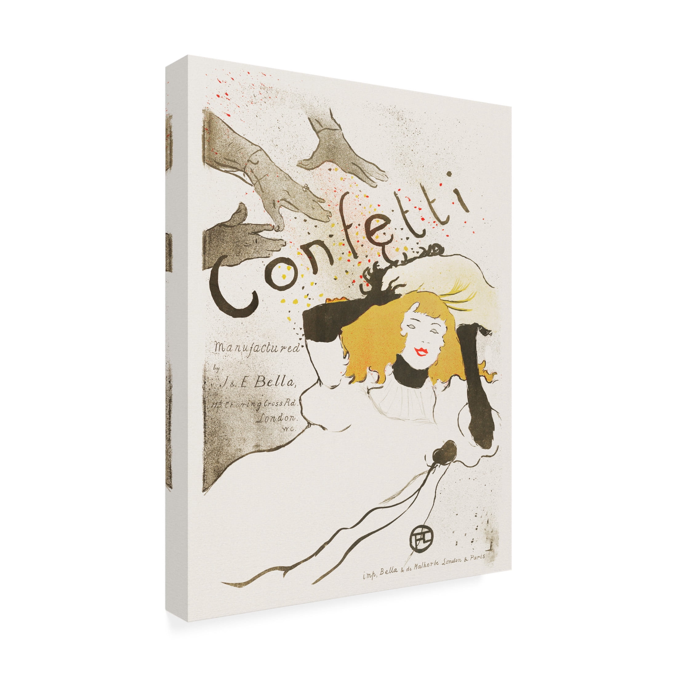 Trademark Fine Art Pictufy Confetti 1894 Canvas Wall Art