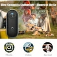 thumbnail image 5 of Mini Body Camera, 2026 New 170° Ultra Wide Angle Wearable Body Adventure Action Cam, 4k Thumb Action Camera with Audio, Night Vision, 4k/1080p, for Vlogging, Cycling, Diving (Black-4K, 32G), 5 of 8
