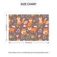 thumbnail image 2 of Placemats Set of 4 / 6, Cute Little Fox Placemats for Dining Table Indoor/Outdoors Heat Resistant Washable Placemats 18" x 12", 2 of 8
