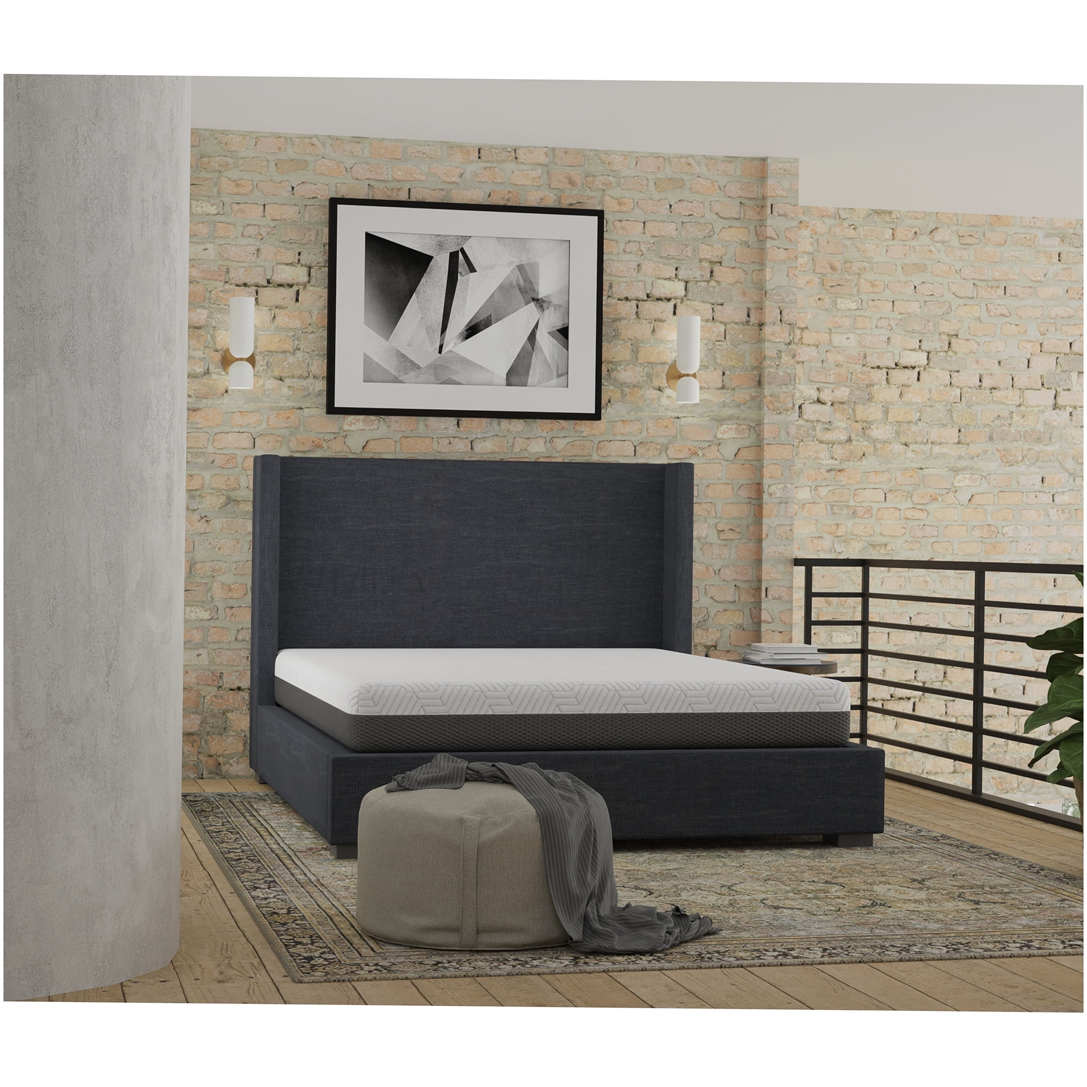 CHAMPFLAG California King Size Cooling Gel Memory Foam Mattress, 10 Inch, Medium Firm Support, CertiPUR-US Certified, Bed in a Box