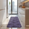 thumbnail image 4 of Purple Gothic Bat Pattern Kitchen Rug Mat,Kitchen Runner Rugs Non Skid Washable,Decorative Kitchen Floor Mats for Kitchen,Sink,Laundry,17"x47.2", 4 of 7