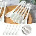 thumbnail image 2 of TIELUTT 13CM Bone Small Spoon Coffee Stirring Spoon Long Handle round Tall Kitchen Table Set End Table round Runner round Dining Table for 2 Set Dining Table Set for 4 round Table Runner Set, 2 of 8