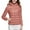 Rose Gold, variant on Lovskoo 2024 Womens Winter Coats Quilted Jacket Long Sleeve Hooded Zip Up Lightweight Coat with Pockets Cotton Padded Outerwear Purple