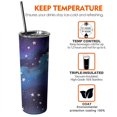 thumbnail image 2 of Purple Star Skinny Tumbler 20oz - Double Wall Vacuum Coffee- Insulated Travel Coffee Mug, 2 of 5