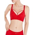 thumbnail image 5 of Sujetador de talla grande para mujer Sujetador de encaje fino acolchado con sujetadores con aro Irfora Ropa interior de mujer, 5 of 5