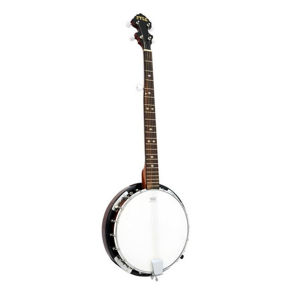 Pyle PBJ60 5-String Banjo with White Jade Pegs and Rosewood Fretboard