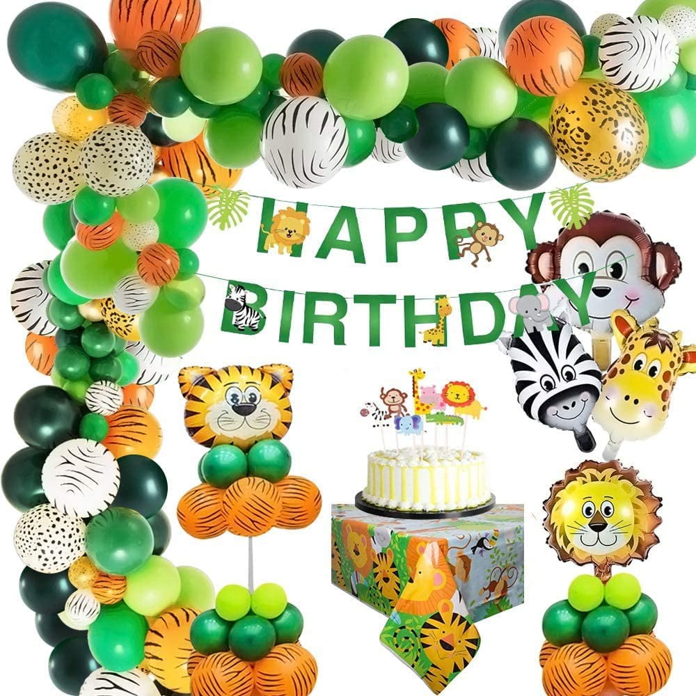 Dropship 109pcs Jungle Animal Balloons Garland Arch Kit Jungle Safari Party  Supplies Favors Kids Birthday Party Baby Shower Boy to Sell Online at a  Lower Price