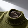 thumbnail image 4 of ManxiVoo Cozy Mid Neck Heavy Knit Sweater for Women Thick Winter Pullover Long Sleeve Casual Loose Fit Top XXXL Size Green, 4 of 6