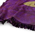 thumbnail image 3 of Janis Joplin Blanket, 50"x60" Janis Gold Framed Woven Tapestry Cotton Blend Fringed Throw Blanket, 3 of 6