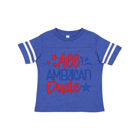 

Inktastic 4th of July All-American Dude with Stars Gift Toddler Boy Girl T-Shirt