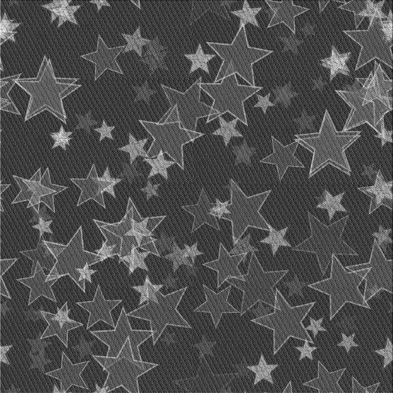 Ahgly Company Indoor Square Patterned Charcoal Black Area Rugs, 6' Square