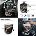thumbnail image 4 of Yuyamidu Hummingbird Car Seat Covers Full Set of 12 Dahlia Steering Wheel Cover Boho Seatbelt Pad Armrest Pad Coasters Garbage Bag Rear View Mirror Cover Keychain Air Vent Storage Pouch, 4 of 6