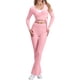 thumbnail image 1 of Traje pantalón elegante para mujer: cuello en V, pantalones informales, poliéster, versátil, primavera/verano, lavado a mano/a máquina, tallas S-XL con ajuste en el busto y la cintura, 1 of 6