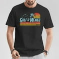 thumbnail image 2 of Gulf of Mexico Est 1550 Retro Vintage Beach T-Shirt – Classic Coastal Graphic Tee, Retro Sunset Design with Palm Trees, Unisex Beach Lover Apparel, Lightweight Cotton Shirt for Men and Women, 2 of 3