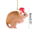 thumbnail image 3 of Fiudx Ofertas Y Liquidación Colgante Pequeño De Navidad, Árbol De Navidad, Decoraciones Para Coche, Sombrero De Navidad Acrílico, Colgante Pequeño, 3 of 4