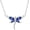 9 September Birthstone, variant on YAFEINI Dragonfly Necklace Sterling Silver Crystal BirthstoneDragonfly Jewelry Gifts (6 June Birthstone)