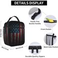 thumbnail image 6 of Lunch Bag Cool American Flag Lunch Bag For Men Women, College Reusable Fashion Lunch Bag For Shopping, Office, Gym, 6 of 6