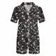 thumbnail image 4 of Conjunto de Verano para las Mujeres, Estampado Cuello de Manga Corta Y Pantalones Cortos, Moda Casual de Dos Piezas, 4 of 9