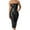 C-Black680, variant on Pu Leather Dresses For Women Strapless Off The Shoulder Midi Pencil Dress Fashion Bodycon Backless Split Sexy Nightclub Wear Versatile Dresses