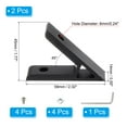 thumbnail image 2 of Uxcell 1 Set 45 Degree Aluminum Profile Corner Brackets, 2.32 x 0.55 Inch(Black), 2 of 6
