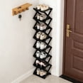 thumbnail image 2 of WMQPNNS Tier Foldable Shoe Rack Organizer Shelf Space Saving Storage for Entryway Closet Bedroom Corner, 2 of 6