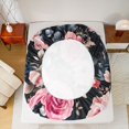 thumbnail image 5 of Manfei Pink Floral Rose 4pcs Bed Sheets for Teens Girls Women,Chic Flowers King Sheets,Spring Graden Super Cozy Sheet Set,Super Cozy Room Decor, 5 of 7