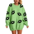 thumbnail image 7 of Godom Womens Sweatshirts Crewneck Rugby Printed Long Sleeve Tops Oversized Pullover Sweatshirt for Women, 7 of 7
